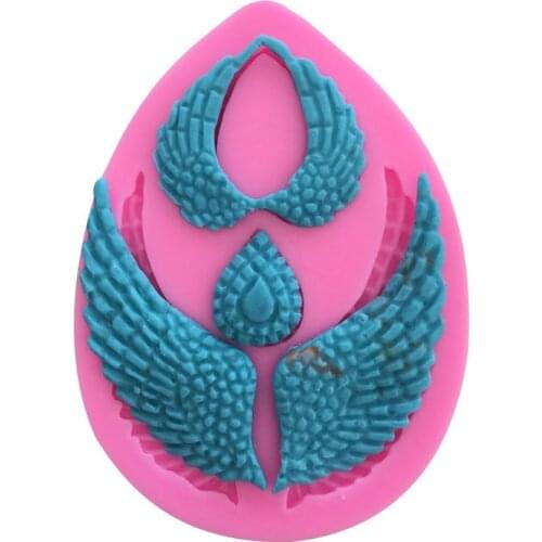 Angel Love Wings Silicone Mold Handmade Soap Cake Decorative Baking Tools 15-54