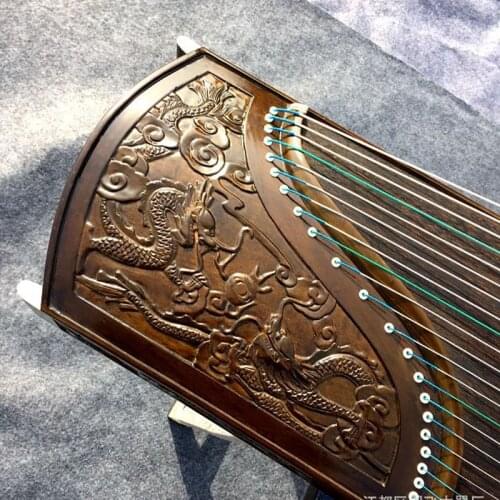 Antiquity Guzheng Engraving High-End Collection Elm Body