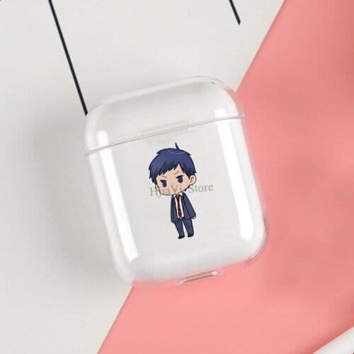 Aomine Daiki chibi Kuroko No Basket Cases For Apple AirPods 1 2 Case Clear Wireless Bluetooth Earphone Case Protective Shell