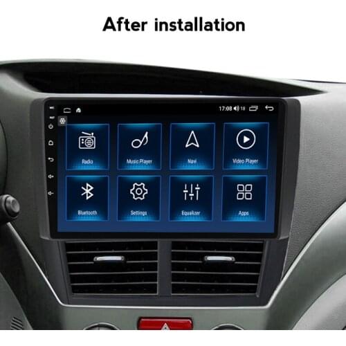 2DIN Android 10.0 Car Radio For Subaru Forester 3 SH For Subaru Impreza 2007-2013 Car Multimedia Player Navigation No 2din DVD