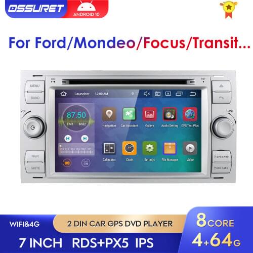 7" Car GPS Navigation For FORD C-Max Fiesta Connect Fusion Galaxy Kuga Mondeo S-Max Transit Focus Bluetooth 4.0 RDS Mirror-Link