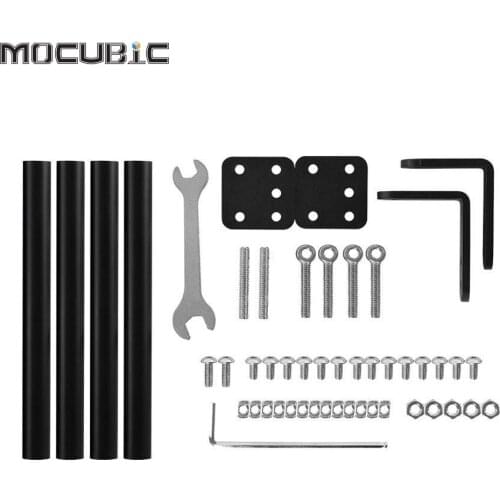 3D Printer Parts Supporting Pull Rod Kit Aluminum Alloy Tie Rod Set Compatible with Creality Ender-3/Ender-3S/Ender-3 Pro