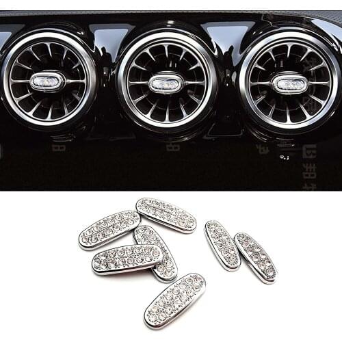 For Mercedes Benz CLA Class 2020 2021 Air Conditioner AC Vent Outlet Center Adjust Switch Button Crystal Trim Diamond Cover