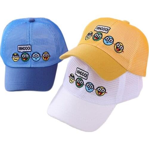 Doitbest All Mesh Children Baseball Cap Summer Breathable Happy planet Cute kids Hats Boys Girls Caps child snapback Hat gorras