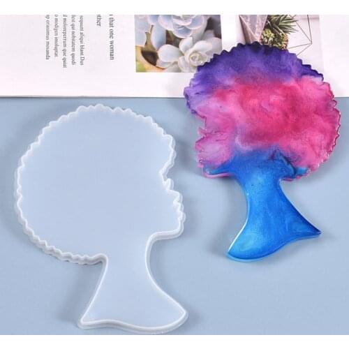 Mold Girl Image Multipurpose Silicone Decorating Pendant Mold for DIY Work