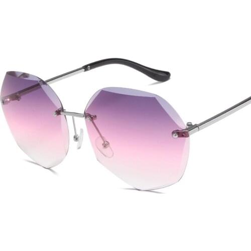 Gradient Woman Sunglasses Irregular Frame UV400 Dark Sunglasses Colorful Holiday Street Photo Shows All-match Glasses Xmas Gift