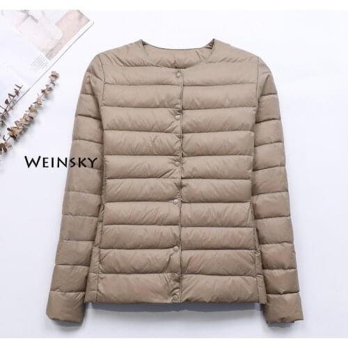 Spring Autumn Women Ultralight Thin Down Jacket White Duck Down Jackets Warm Winter Coat Parka Female Portable Outwear