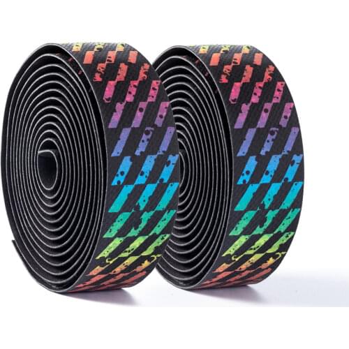 Road Bike Handlebar tapes blue white gold teal Gradient color EVA PU Tape Durable Shock-Proof Bartape