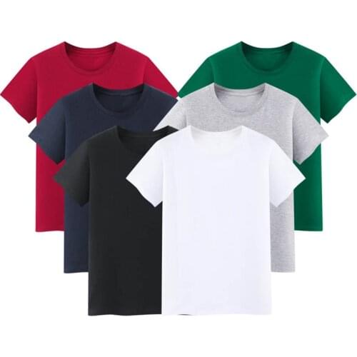 Summer men cotton t-shirts plus size bust 135cm 4XL 5XL 6XL 7XL 8XL short sleeve o-neck tees 6 colors