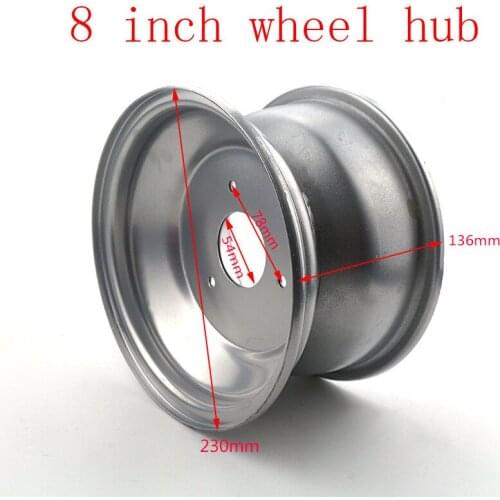 Lightning shipment 8 inch wheel hub for off road vehicle beach vehicle ATV accessories white wheels 8 "3 hole motorcycle part