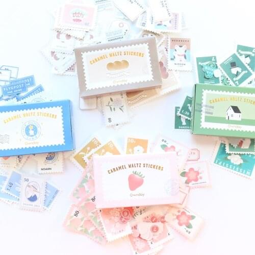 Domikee cute cartoon journal diary decorative DIY stamp sticker lot school student craft photo block sticker stationery supplies