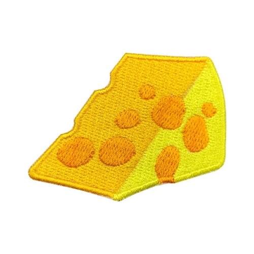 Cheese Food Creative Custom patch for clothing iron on embroidery appliques badge clothes patch for clothing garment apparel