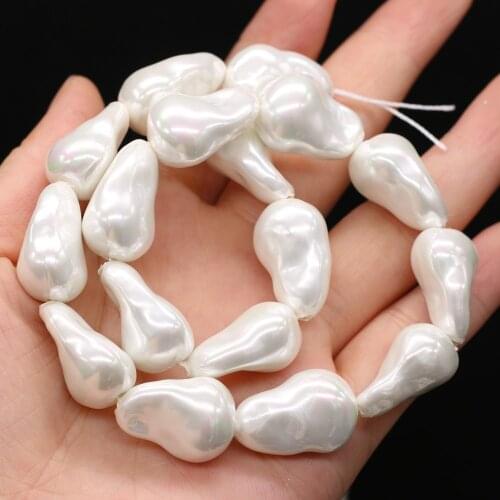 Natural Shell White Pearl Pentagram Beads Baroque Irregular for Jewelry Making Necklaces Bracelet Accessories Gift for Women
