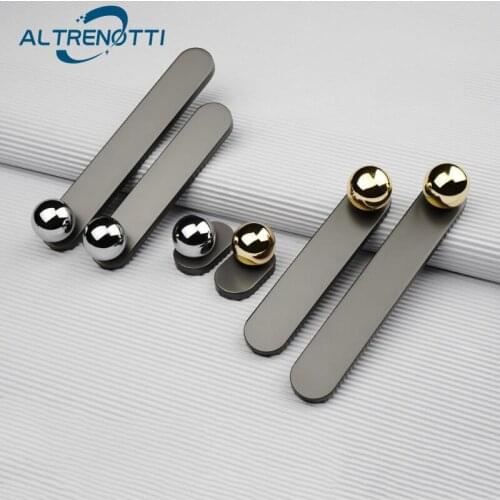 Handle Wardrobe Furniture Creative Zinc Alloy Modern Cabinet Kitchen Door Pull Cupboard Drawer Closet Room Metal Knob Hardware