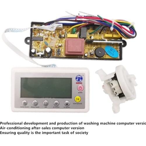 Universal full automatic washing machine computer control board LED display power module panel with water liquid level sensor
