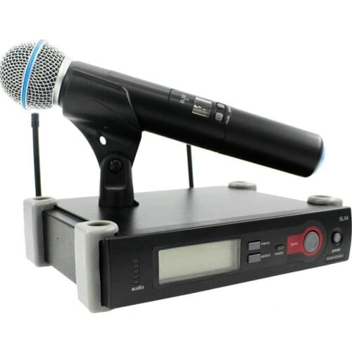 Top Quality UHF Professional SLX24 BETA58/ Wireless Microphone Cordless Karaoke System With Handheld Transmitter