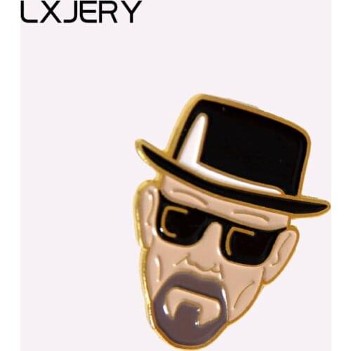 LXJERY Breaking Bad Enamel Pin Badge On Backpack Cartoon Brooch Pins For Clothes Broche For Women Girls Gift