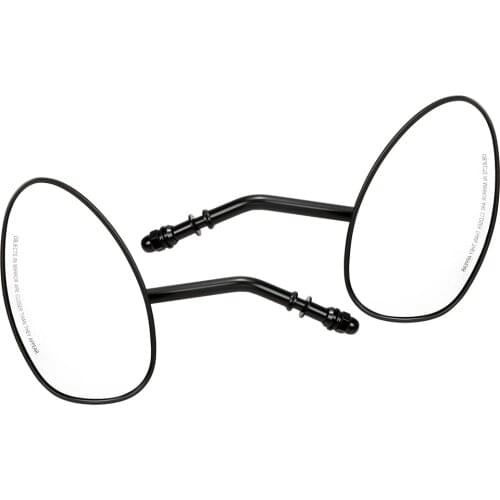 1 Pair for Harley Dyna Bobber Chopper Old School 8mm Motorcycle Rearview Mirror CNC Aluminum Handlebar End Side Mirror Universal