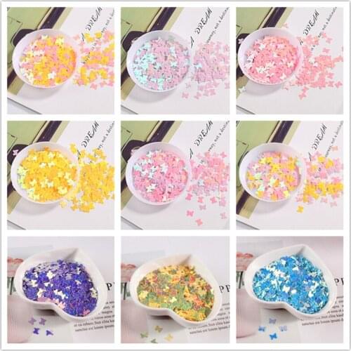 10G/Pack 5*6MM Butterfly Shape Sequins PVC Paillettes Nails Beauty DIY Glitter Lady Manicure Wedding Lentejuelas Accessories