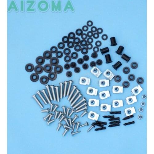 115 Pieces Motorcycle Full Bodywork Fairing Bolt Screw Nuts Fastener Fixation Kit For Suzuki GSXR1000 GSX-R1000 2001 2002