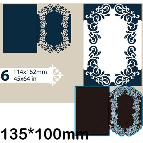 135*100mm Laciness New Cutting Dies Scrapbook Decoration Embossing Paper Craft Album Card Punch Knife Mold