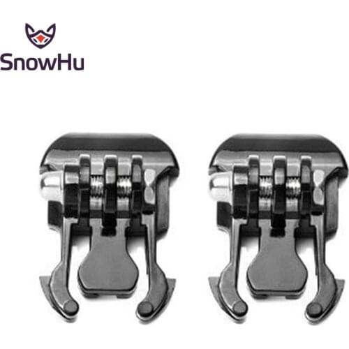 SnowHu 2 Pcs Camera Quick Pull Activity Base Mount For Gopro Hero 9 8 7 6 5 for SJCAM SJ4000 for SJCAM yi 4K+ action camera GP06