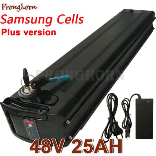 Electric eBike Battery 48V 12Ah 15Ah 18Ah 20Ah 25Ah Silver fish Bicycle Batteries use Samsung cell for 48V 1000W 750W 500W Motor