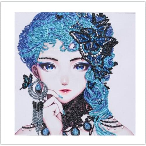 Pretty Girl Elf 5d Diamond Painting Creative DIY Diamonds Cross Stitch Kits Partial Special Shaped Crystal Rhinestones Paintings