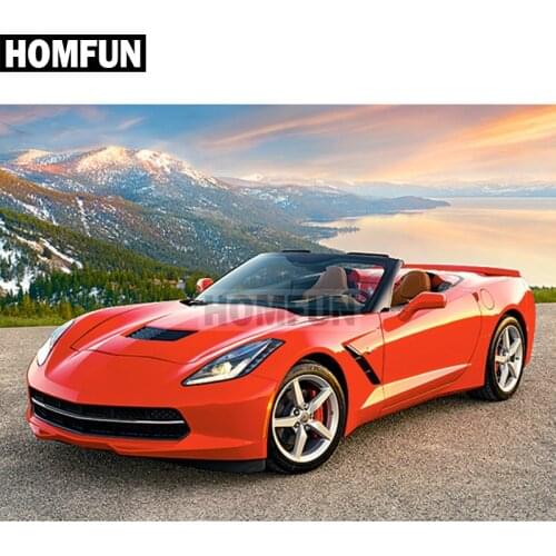 HOMFUN Full Square/Round Drill 5D DIY Diamond Painting "Car scenery" Embroidery Cross Stitch 5D Home Decor Gift A02522