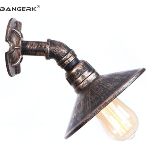 RH Loft Decor LED Wall Light Retro Iron Water Pipe Wall Lamp Industrial Edison Wall Sconce Bedside Home Lighting Wandlamp
