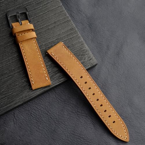 BISONSTRAP Quick Release Watch Bracelet for Men Women Watch 18mm 20mm 22mm Watcheband Strap Black Buckle with Tool