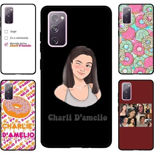 Charli Damelio Donut Case For Samsung Galaxy S20 FE S8 S9 S10 Plus S10e Note 10 Plus Note 20 S21 Ultra Cover