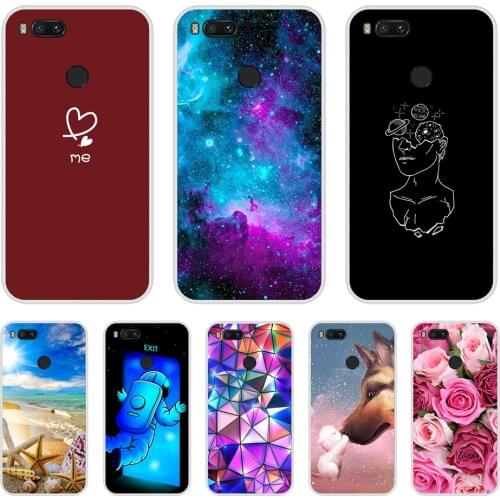 For Xiaomi Mi A1 Case Silicon Soft Cute TPU Back Cover Phone Case For Xiaomi MiA1 Mi 5X Mi5X Xiomi Mi A1 Silicone Case Fundas
