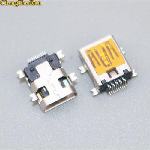 ChengHaoRan 1-10 pcsFemale Mini USB Type B 10 Pin SMT SMD Mount Jack Connector