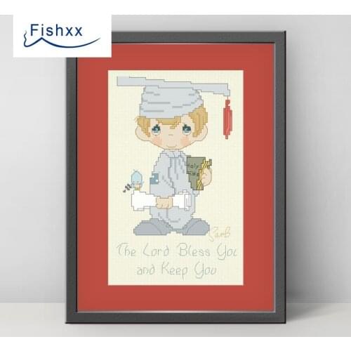 European Style Hanging Pastoral Style Cartoon Characters Fishxx Cross Stitch Kit H067 Small Doctor DIY Embroidery