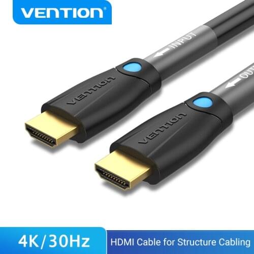 Vention HDMI Cable 4K/30Hz HDMI Cable for Structure Cabling Engineering Line for Projector PS3/4 HDTV 10m/12m/15m Cable HDMI 2.0