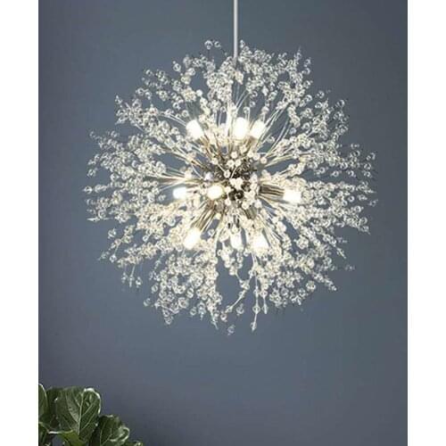 Crystal dining room lamp crystal bedroom lamp dandelion lamp