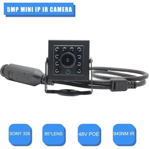 HD 5MP IP camera SONY335 Mini IP POE Camera ONVIF P2P Security Night Vision Network mini Camera small Surveillance video Camera