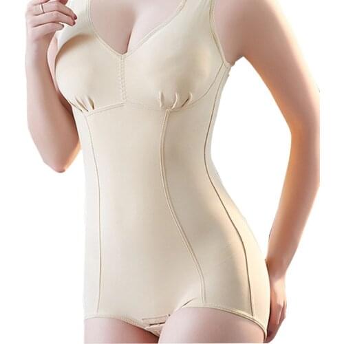 Slimming Shapewear Bodysuits Women Body Shapers Stretch Bodysuit with Removable Cup Nude and Black