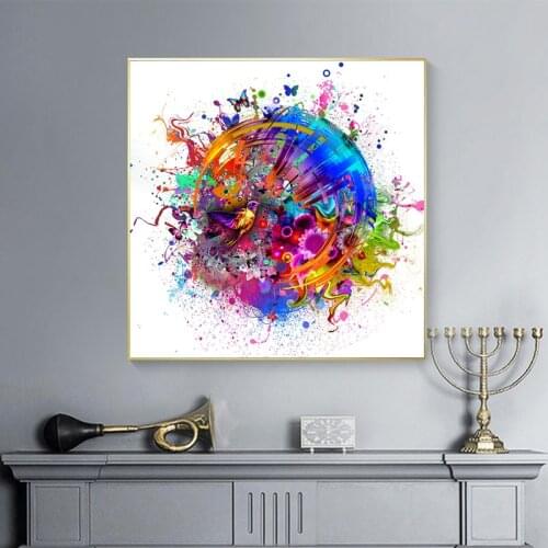 Colorful Abstract Music Picture Cuadros Decoracion Dormitorio Modern Home Decorative Dropship Canvas Prints Wall Art Posters