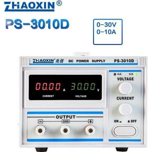 Linear DC Regulated Power Supply PS-3010D 30V / 10A Four-Digit Adjustable DC Power Supply 0.1V 0.01A