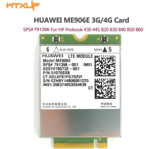 HUAWEI ME906E LT4112 3G/4G module WWAN NGFF Card SPS:704031/791396 For HP NETWORK CARD 430 445 820 830 840