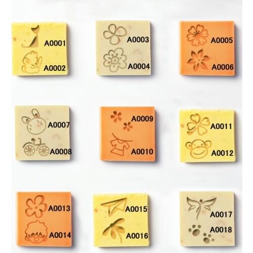 Natural handmade soap acrylic seal Mini DIY natural organic glass stamp chapter2*2cm