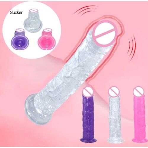 Huge Suction Cup Dildo Big Lifelike Penis Anal Plug Dick G-spot Orgasm Erotic Soft Jelly Dildo Adults Toys For Woman Masturbator