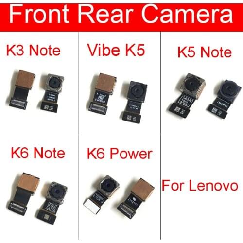 Front Small&Rear Back Camera Flex Cable For Lenovo VIBE K5 K6 K3 Note A700 K50-T5 K5 Plus K6 Power K52t38 K53a48 K33a42 Parts