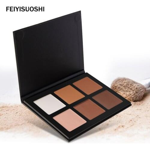 Professional Makeup Brand Face Pressed Powder Concealer Whitening Make Up Grooming Highlight Contour Powder Palette Cosmetics