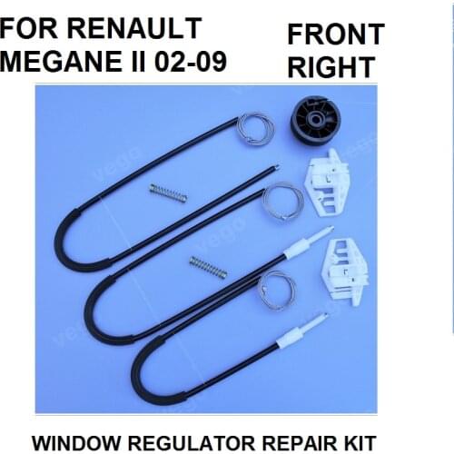 CAR WINDOW REGULATOR REPAIR KIT FOR RENAULT MEGANE II 2 FRONT RIGHT 2002-2009 NEW