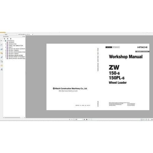 Hitachi Construction Equipment 2020 Full DVD 38.8GB Workshop Manual,Technical Manual and Wiring Diagram