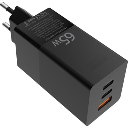 Quick Charge 65w Fast charger USB Type-C charger for iPhone For Xiaomi Laptop for Samsung Adapter EU Plug US/UK Plug