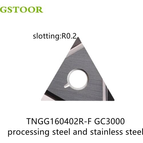 10PCS TNGG160402R F GC3000 TNGG160402L F GC3000 TNGG160404R F GC3000 TNGG160404L F GC3000 Cermet Lathe Cutter Inserts